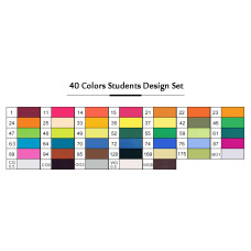 TOUCHNEW Markers d'alcool Marqueurs à dessin 40 Couleur pour enfants étudiants débutants