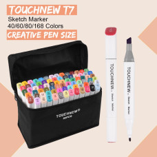 TOUCHNEW T7 80 couleur marqueur de croquis à base d'alcool pour dessin animation manga