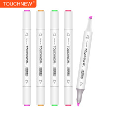 TOUCHNEW T8 12 couleur stylos marqueurs à base d'alcool pour les élèves de dessin d'art